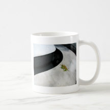Leaf on Metal Coffee Mugs