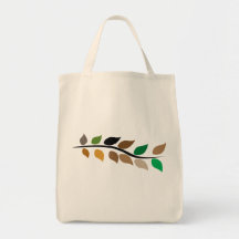 Leaf Pattern Tote Bag