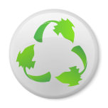 Leaf Recycle Symbol Magnet