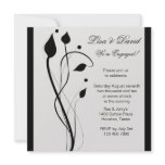 Leaf Swirls Engagement Party Invitation