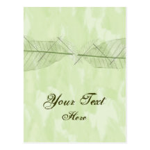 Leafy Green Background Postcard
