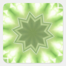 Leafy green Mandala Sticker