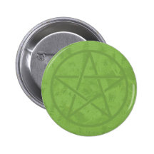 Leafy Green Pentacle Pin