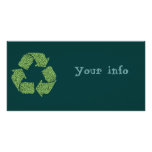 Leafy Recycle Symbol photo cards