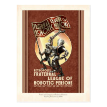 League of Robotic Persons Postcard