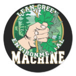 Lean, Green Environmental Machine Sticker