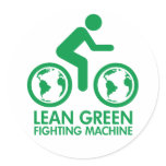 Lean Green Fighting Machine Stickers