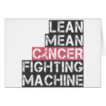 lean mean cancer fighting machine greeting card