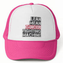 lean mean cancer fighting machine mesh hat