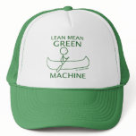 Lean Mean Green Machine Canoe hats