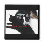 Lean on Me Fridge Magnet