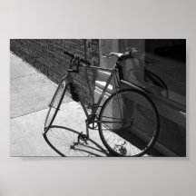 Leaning Bike Print