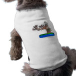 Leaning Bonsai in Winter Outline Graphic 1 Doggie Shirt