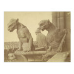 Leaning Gargoyles Postcard