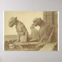 Leaning Gargoyles Poster