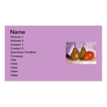 Leaning Pear Business Card Template