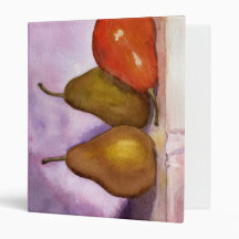 Leaning Pear Vinyl Binder