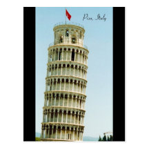 leaning pisa post cards