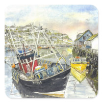 'Leaning Toward Low-tide' Square Sticker