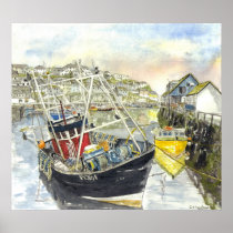'Leaning Towards Low Tide' Poster