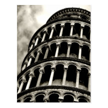 leaning tower of pisa post cards