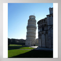 Leaning Tower of Pisa Poster