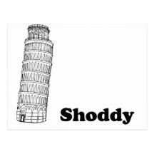 Leaning Tower of Pisa - Shoddy Postcards