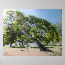 Leaning Tree Print