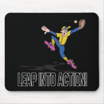 Leap Into Action Mouse Pads