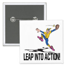 Leap Into Action Pin