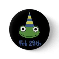 Leap Year Birthday Pinback Buttons