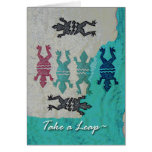 Leap Year Day Greeting Card, Frogs and Water