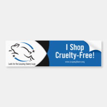 Leaping Bunny I Shop Cruelty-Free Bumper Stickers