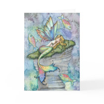 Leaping Carp Mermaid Greeting Card by Molly Harris