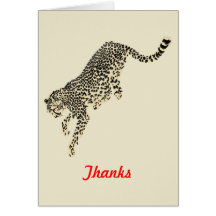 Leaping Cheetah Cards