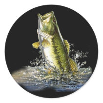 Leaping largemouth bass