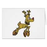 Leaping Rudolph Cards