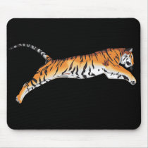 Leaping Tiger Mouse Pads