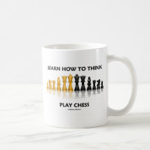 Learn How To Think Play Chess (Chess Set) Mug