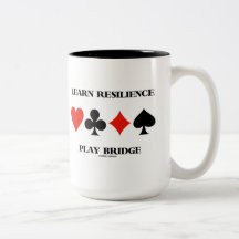 Learn Resilience Play Bridge (Four Card Suits) Coffee Mug