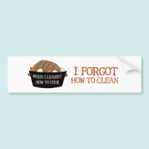 Learn to Cook bumper stickers