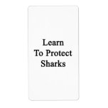 Learn To Protect Sharks Personalized Shipping Labels