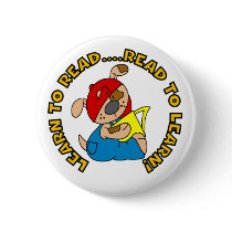 Learn to Read, Read to Learn Pinback Buttons