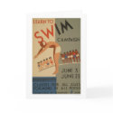 Learn To Swim NYC 1940 WPA cards