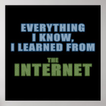 Learned from the Internet Posters