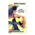 Learning to Play -Acoustic Guitar  Music Lessons Business Card