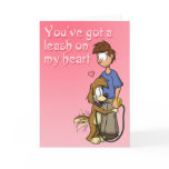 Leash on my heart card