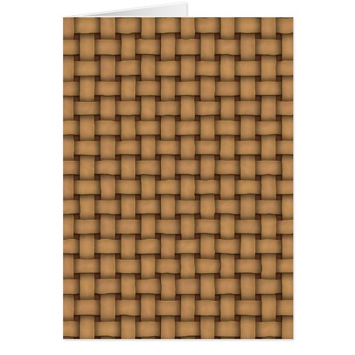 Leather Basket Weave Cards