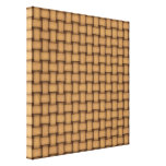 Leather Basket Weave Gallery Wrapped Canvas