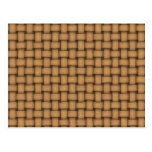 Leather Basket Weave Postcard
